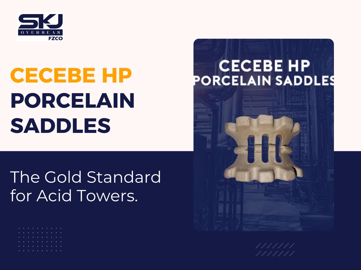 CECEBE HP porcelain saddles by trusted manufacturer, supplier, and exporters for industrial and chemical columns