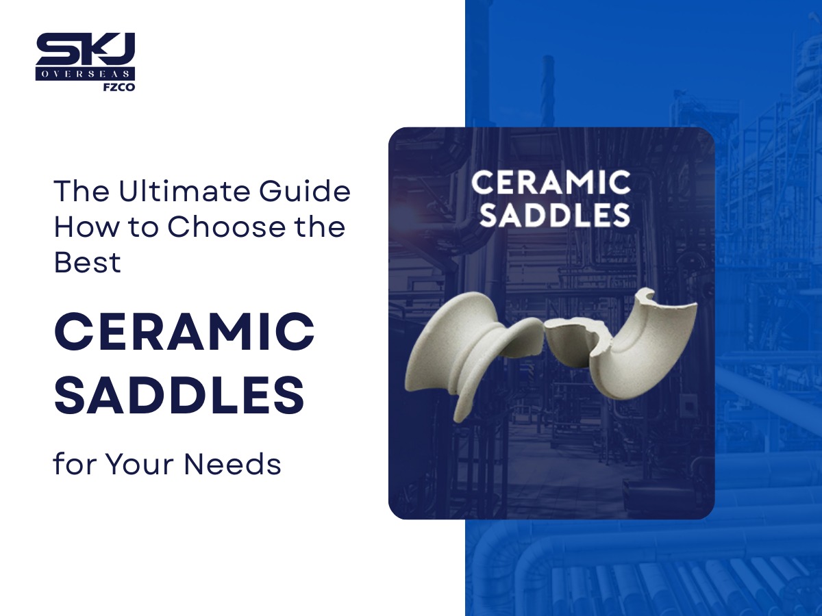Ceramic saddle packing media used in industrial columns to select the best saddle for process needs