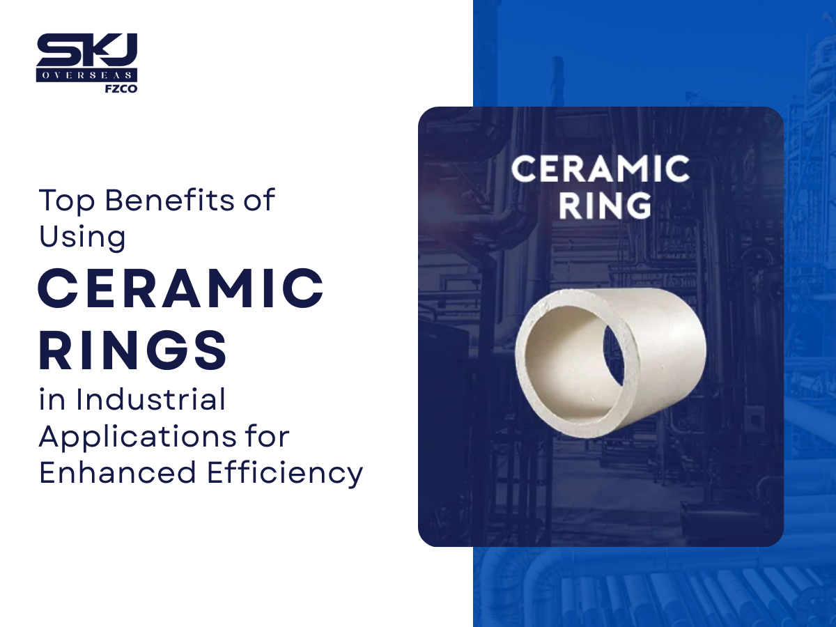 Ceramic rings used in industrial packing systems to improve mass transfer efficiency and durability