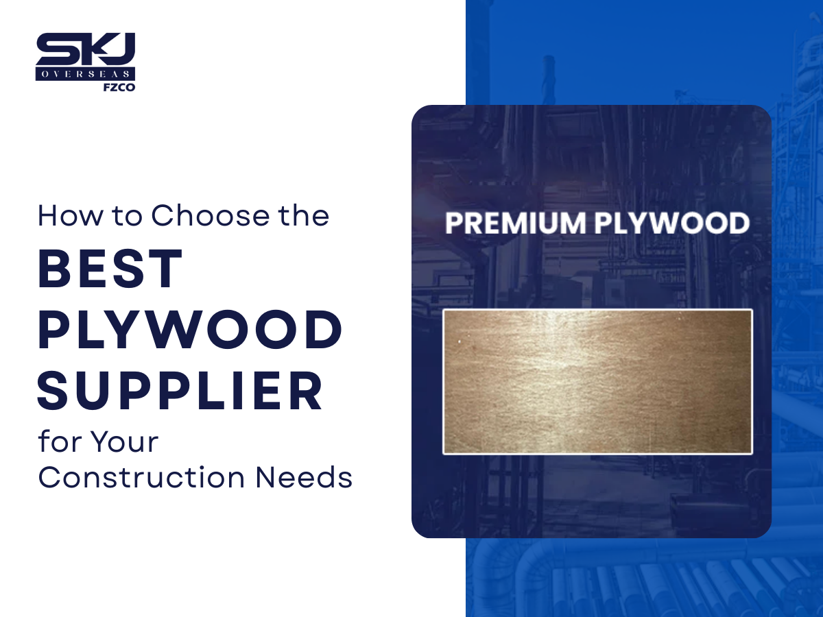High-quality plywood sheets supplied for residential and commercial construction projects