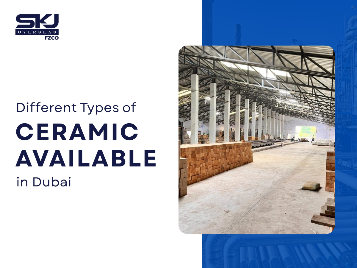 Different types of industrial ceramic products available in Dubai for filtration, packing, and catalyst support
